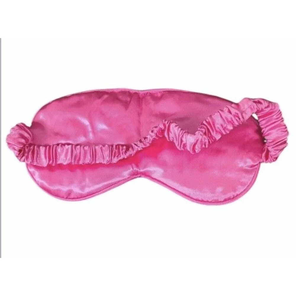 Mary Kay Eye Silk Sleep Mask with Drawstring Storage Bag, Pink New In Sealed Bag